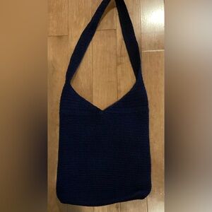 Like New- The Sak Black Crochet Handbag Black Shoulder Bag